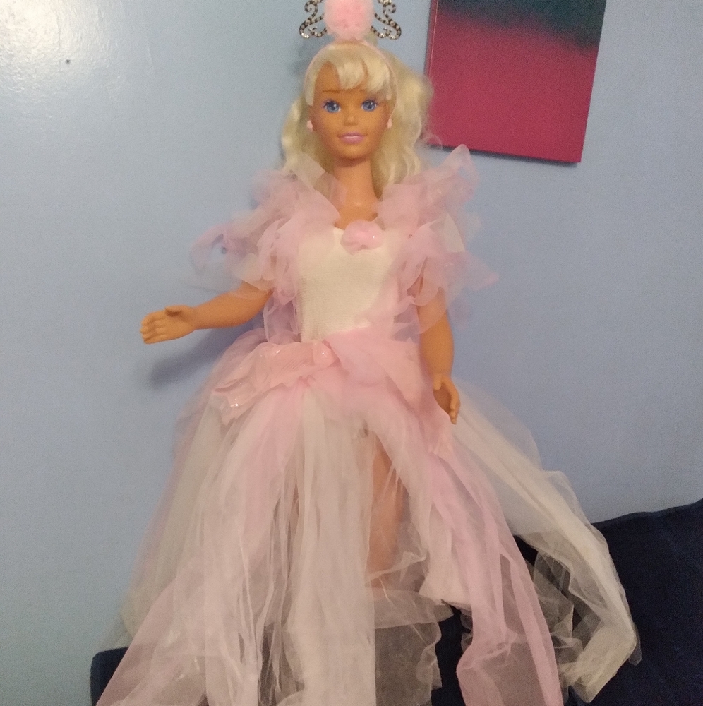 RARE/VINTAGE MY SIZE PRINCESS BARBIE DOLL